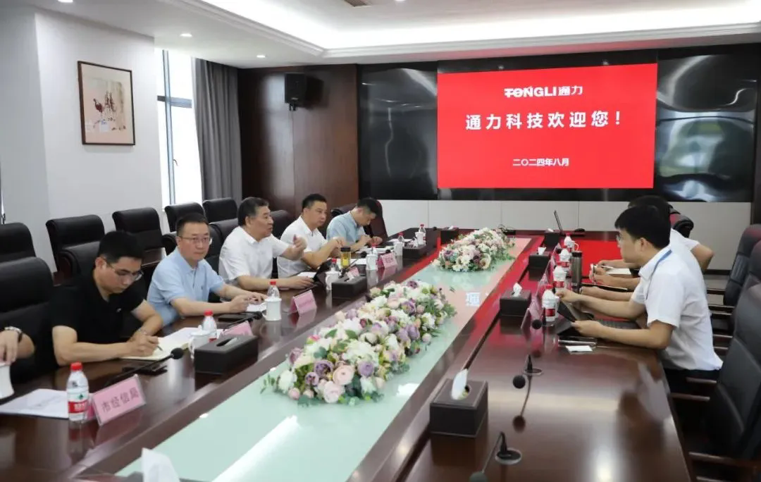 瑞安市委常委、副市長(zhǎng)林政洪一行調(diào)研通力科技